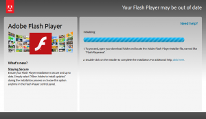 Fake Adobe Flash Player update